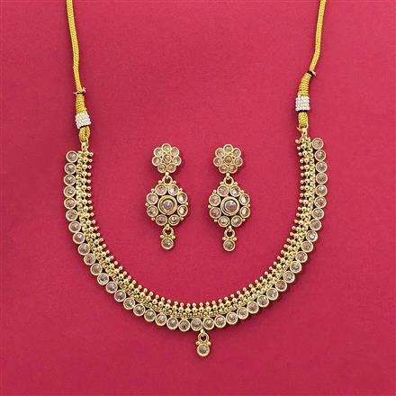 Antique Delicate Necklace With Gold Plating