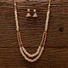 AntiquePearl Mala Necklace With Gold Plating