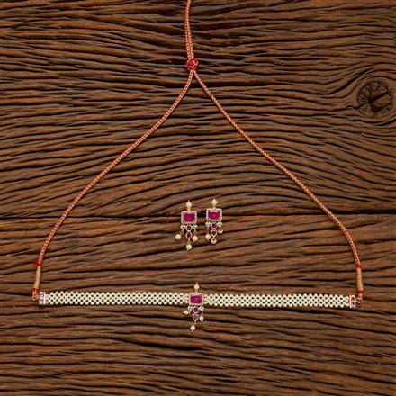 Antique Pearl Necklace With Gold Plating