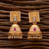 Antique Moti Jhumki With Matte Gold Plating