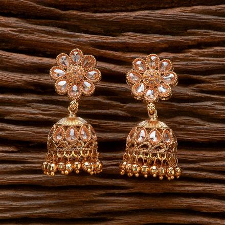 Antique Jhumki With Gold Plating