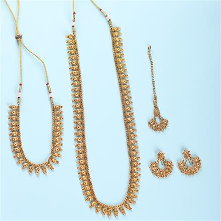 Antique Combo Necklace Set With Gold Plating