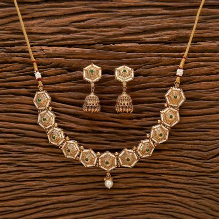 Antique Classic Necklace With Gold Plating