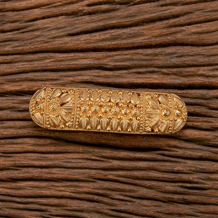 Antique Plain Gold Hair Clip With Gold Plating