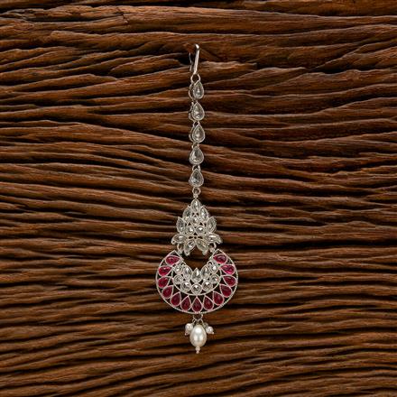 Antique Chand Tikka With Rhodium Plating