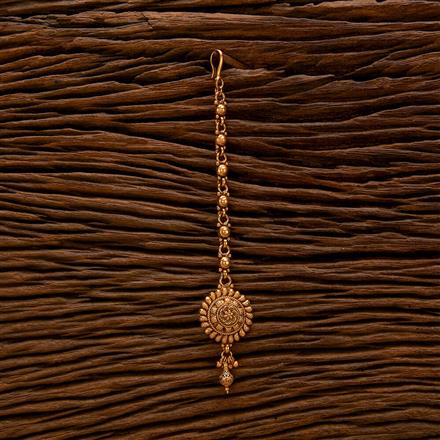 Antique Plain Gold Tikka With Gold Plating