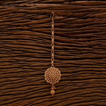 Antique Plain Gold Tikka With Gold Plating