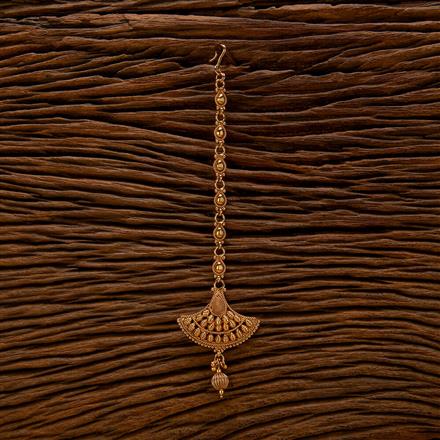 Antique Plain Gold Tikka With Gold Plating