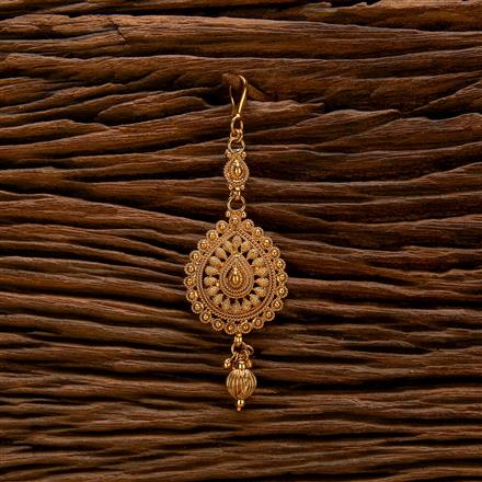 Antique Plain Gold Tikka With Gold Plating