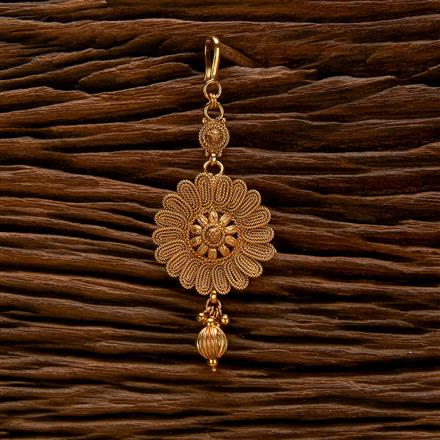 Antique Plain Gold Tikka With Gold Plating