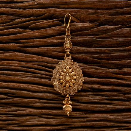 Antique Plain Gold Tikka With Gold Plating
