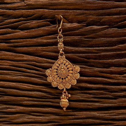 Antique Plain Gold Tikka With Gold Plating