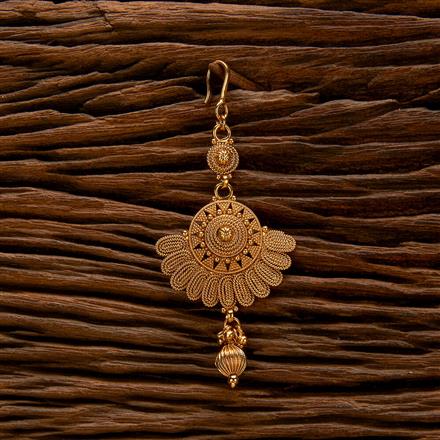 Antique Plain Gold Tikka With Gold Plating