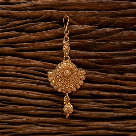 Antique Plain Gold Tikka With Gold Plating
