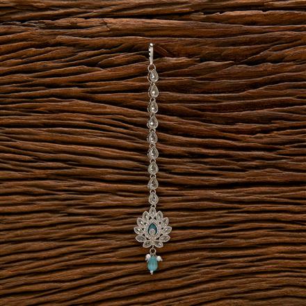 Antique Pearl Tikka With Rhodium Plating