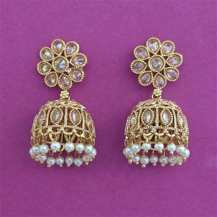 Antique Jhumki With Gold Plating
