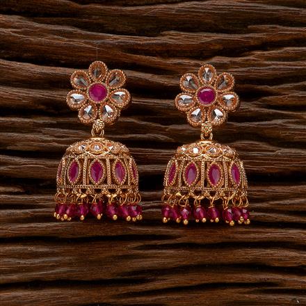 Antique Jhumki With Gold Plating