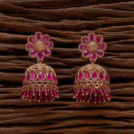 Antique Jhumki With Gold Plating