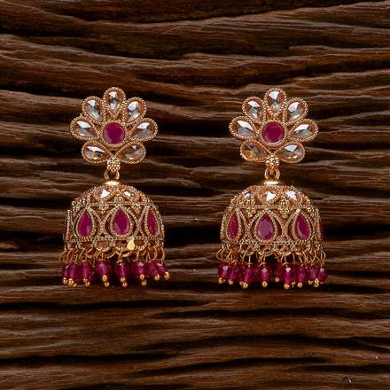 Antique Jhumki With Gold Plating