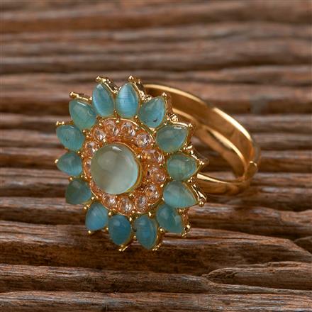 Antique Adjustable Ring With Gold Plating
