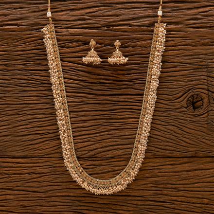 Antique Moti Necklace With Gold Plating