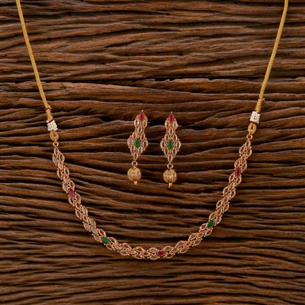 Antique Delicate Necklace With Gold Plating