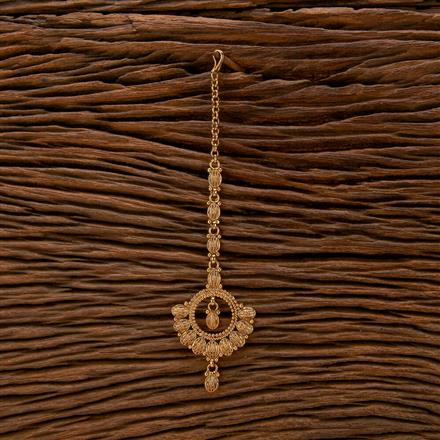 Antique Plain Gold Tikka With Gold Plating