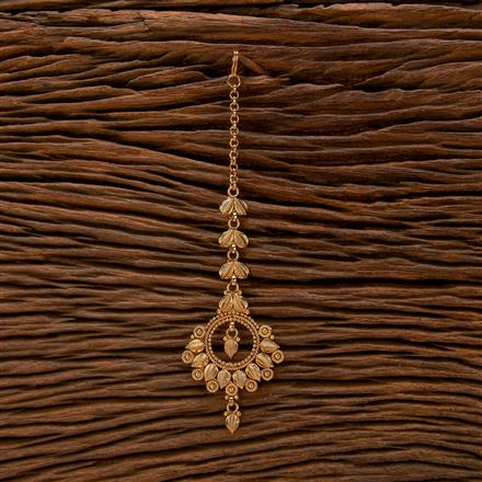 Antique Plain Gold Tikka With Gold Plating