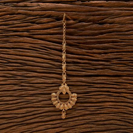 Antique Plain Gold Tikka With Gold Plating