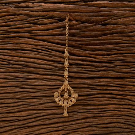 Antique Plain Gold Tikka With Gold Plating