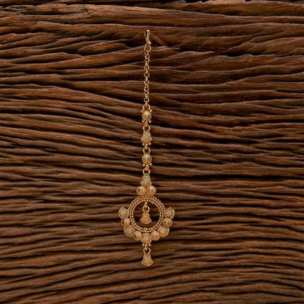Antique Plain Gold Tikka With Gold Plating