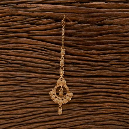 Antique Plain Gold Tikka With Gold Plating