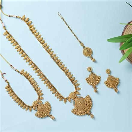 Antique Combo Necklace Set With Gold Plating