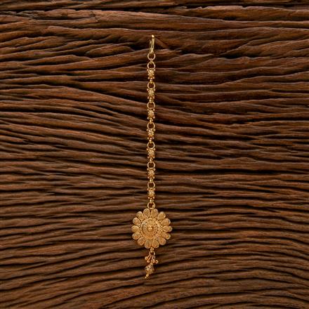 Antique Plain Gold Tikka With Gold Plating
