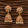 Antique Moti Jhumki With Gold Plating