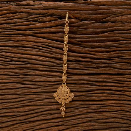 Antique Plain Gold Tikka With Gold Plating