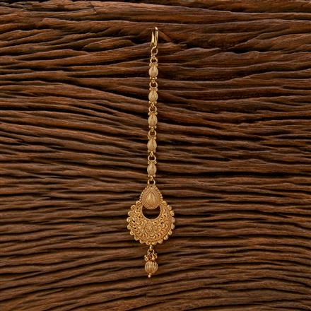 Antique Plain Gold Tikka With Gold Plating