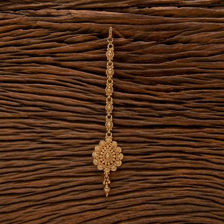 Antique Plain Gold Tikka With Gold Plating