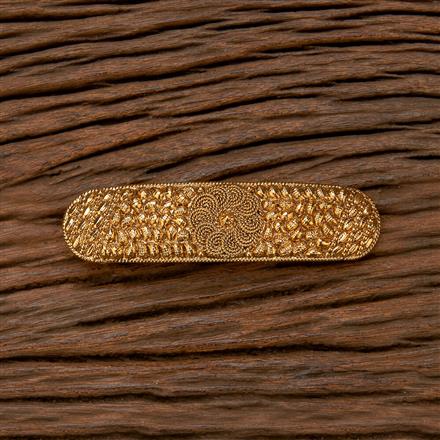 Antique Plain Gold Hair Clip With Gold Plating