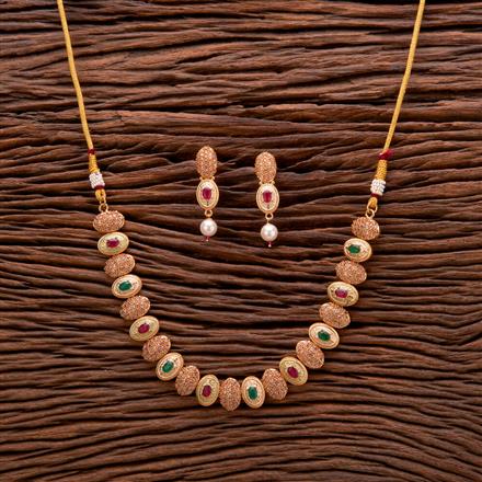 Antique Meenakari Necklace With Gold Plating