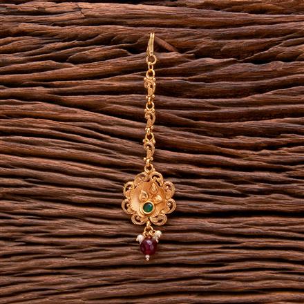 Antique Pearl Tikka With Gold Plating