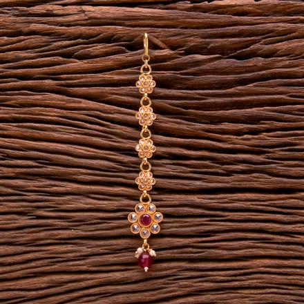 Antique Moti Tikka With Gold Plating