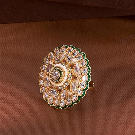 Antique Adjustable Ring With Gold Plating