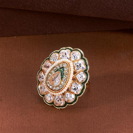 Antique Adjustable Ring With Gold Plating