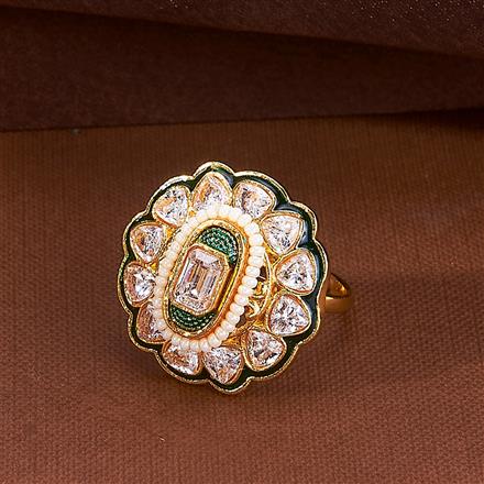 Antique Adjustable Ring With Gold Plating