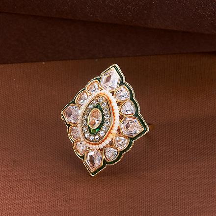 Antique Adjustable Ring With Gold Plating