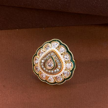 Antique Adjustable Ring With Gold Plating