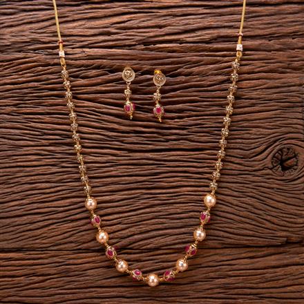 AntiqueMoti Mala Necklace With Gold Plating