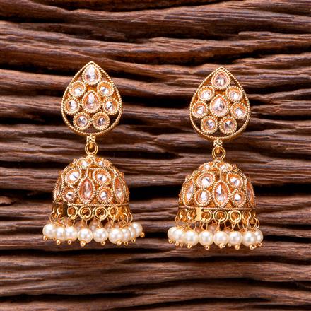 Antique Jhumki With Gold Plating