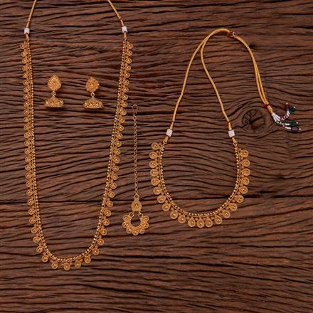 Antique Combo Necklace Set With Gold Plating